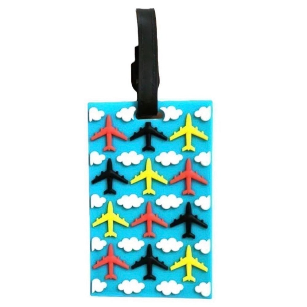 Unbranded Airplane Luggage Tag Unisex OS‎ Blue New Silicone Cloud Print Travel